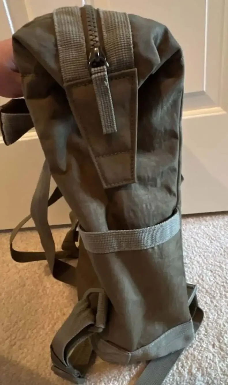 Tommy Bahama Convertible Laptop Travel Backpack/Handbag Army Green Multi-Pockets